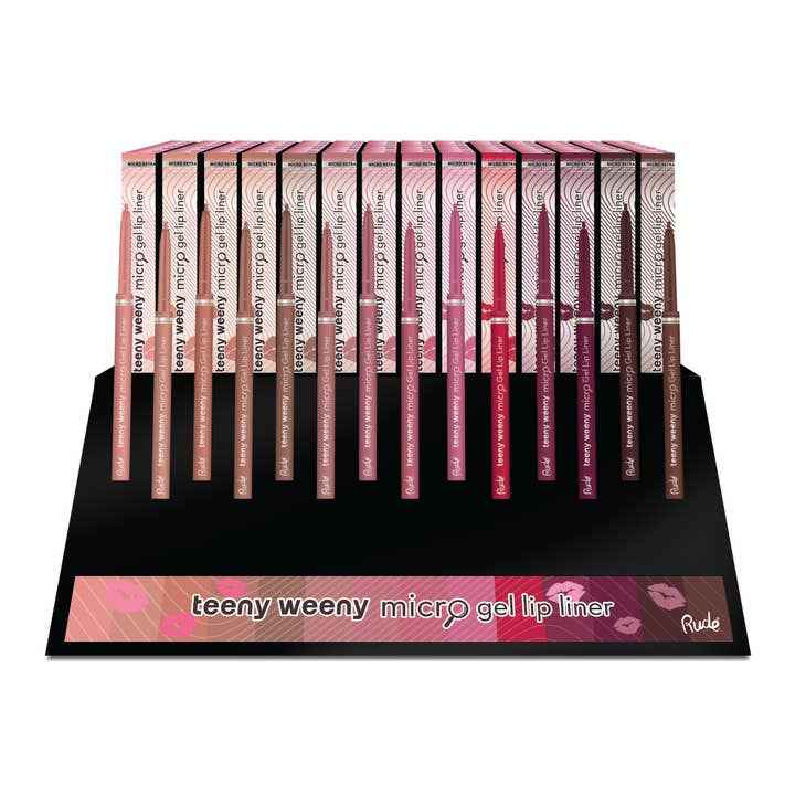 RUDE Teeny Weeny Micro Gel Lip Liner Display Set 112 pcs