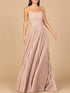 Flowing Pleated, Strapless Dress by Lara New York