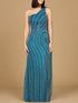 One Shoulder Fitted Gown by Lara New York