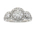 Natural 1.50ct Diamond 3 Stone Ring 14KT White Gold by Bids.com