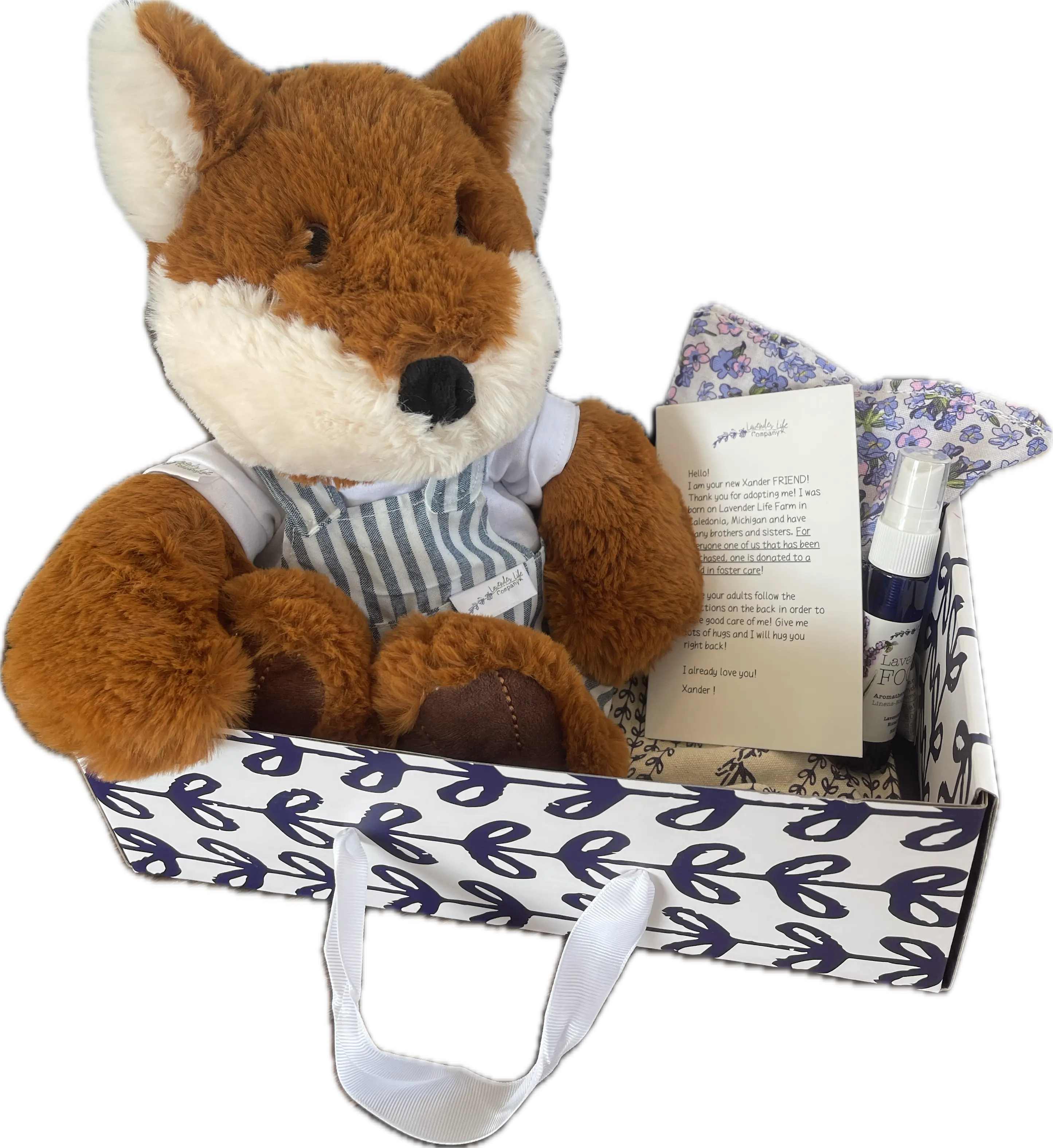 Xander Fox- Copper, Gift Set with Clothing and More! by Lavender Life Company