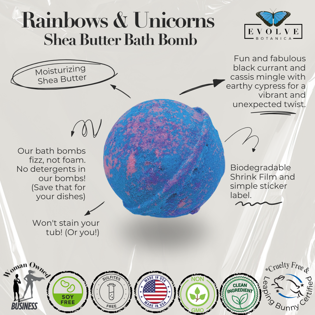 Bath Bomb - Rainbows &amp; Unicorns