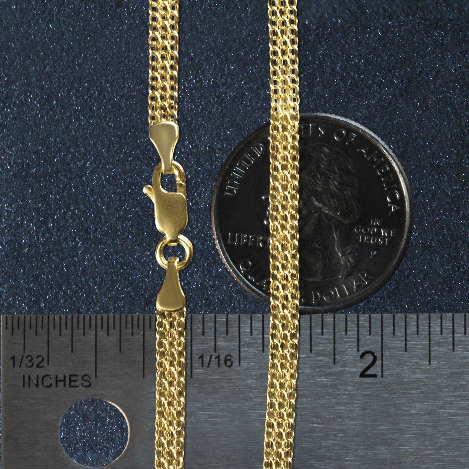 14k Yellow Gold Bismark Bracelet (3.50 mm)  DestGlow