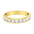 IGI Certified 18K Yellow Gold 1.0 Cttw Channel Set Round-Cut Diamond 11 Stone Anniversary/Wedding Band Ring (I-J Color, I1-I2 Clarity) - Size 9.5  DestGlow