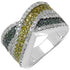 1.44 Carat Genuine Multi Diamond .925 Sterling Silver Ring by Bids.com
