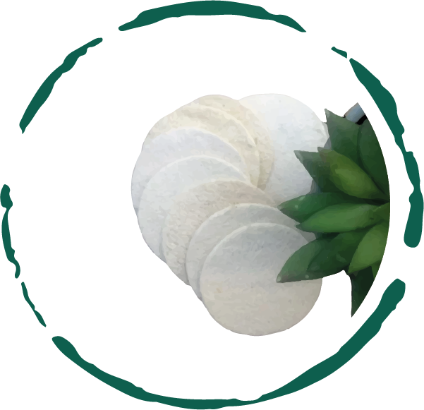 10-Pack Natural Loofah Pads  DestGlow