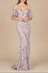 Off Shoulder Mermaid Lace Gown by Lara New York