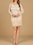 Long Sleeve Cocktail Dress with V-Neckline by Lara New York