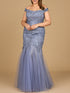 Off Shoulder Mermaid Gown by Lara New York