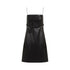 Givenchy Voyou Leather Mini Dress Women by Luosophy