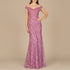 Off Shoulder, Mermaid Lace Gown by Lara New York
