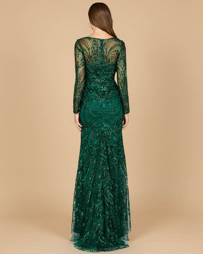 Long Sleeve Lace Gown | 29050 by Lara New York