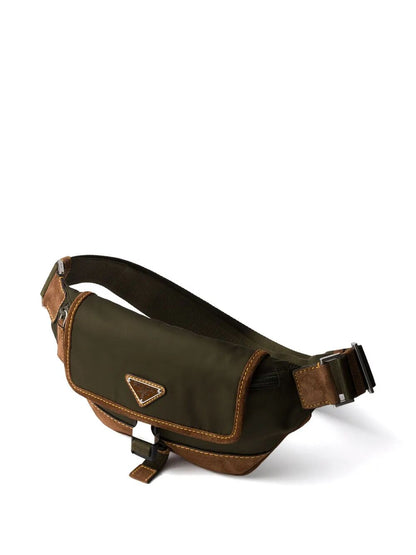 Prada Men Re-Nylon And Suede Belt Bag by Luosophy