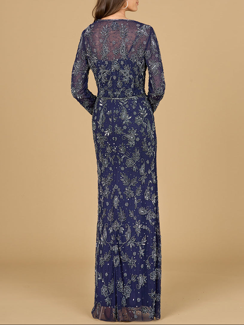 Sheath Gown with Long Sleeve Jacket by Lara New York