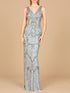 Cowl Back Classy Beaded Dress by Lara New York