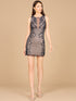 Illusion Neck Beaded Short New Year&