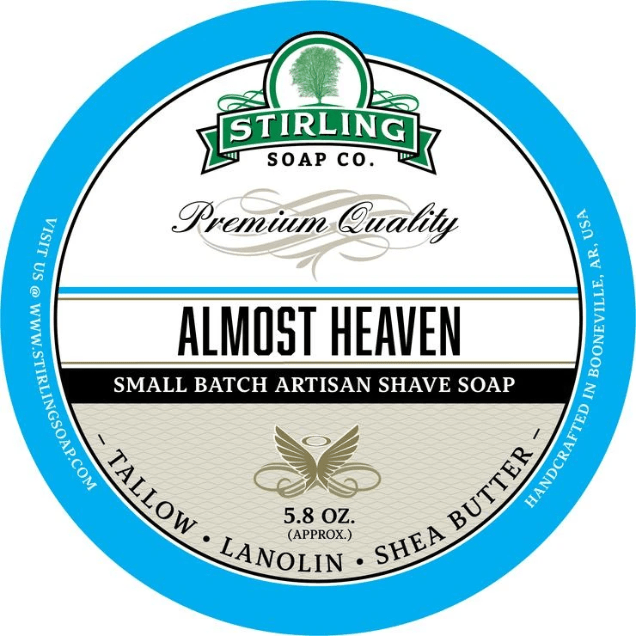 Stirling Soap Co. Almost Heaven Shave Soap Jar 5.8 oz by Pasteur Pharmacy