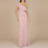 Off Shoulder Sheath Beaded Gown by Lara New York