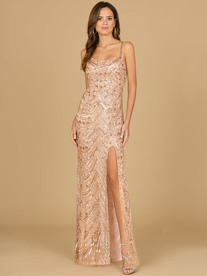 Scoop Neck Beaded Dress by Lara New York