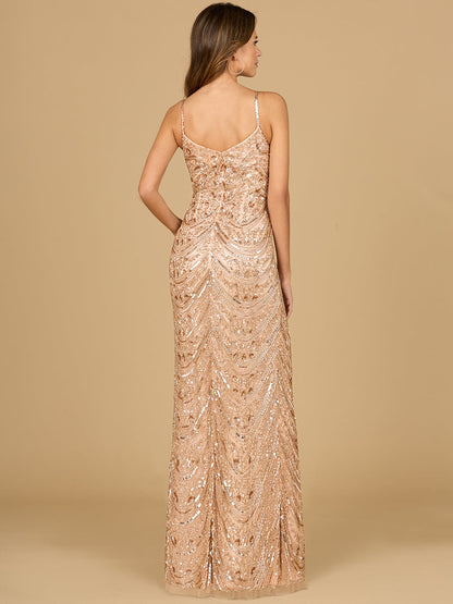 Scoop Neck Beaded Dress by Lara New York