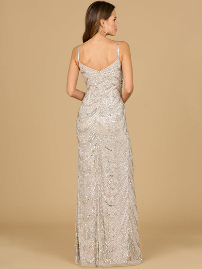 Scoop Neck Beaded Dress by Lara New York