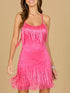 Spaghetti Strap Fringe Dress by Lara New York