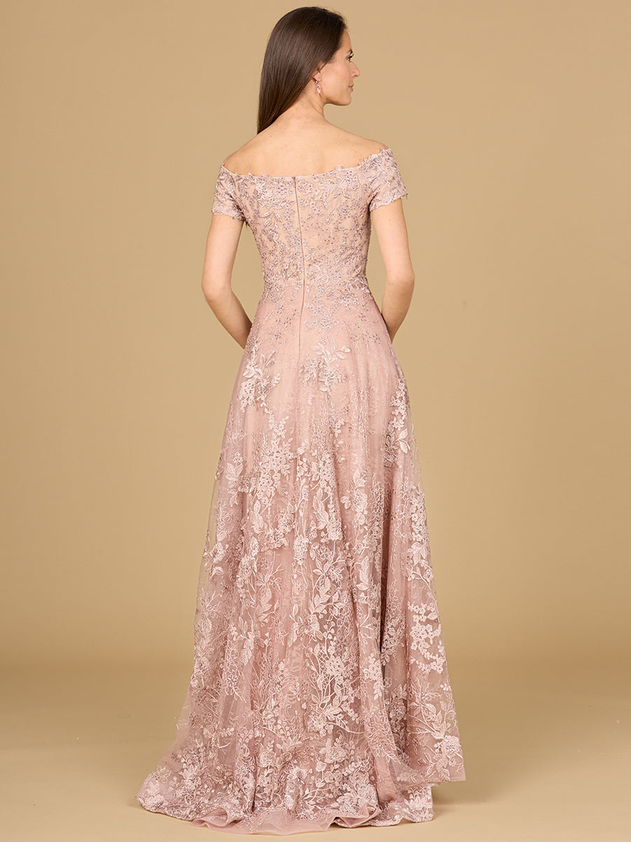 Off Shoulder A-Line Gown | Lara 29122 by Lara New York