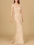 Mermaid Lace Gown with Cap Sleeves by Lara New York