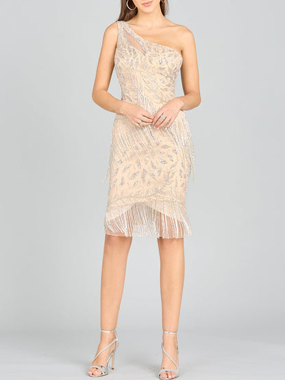 One Shoulder Cocktail Dress by Lara New York