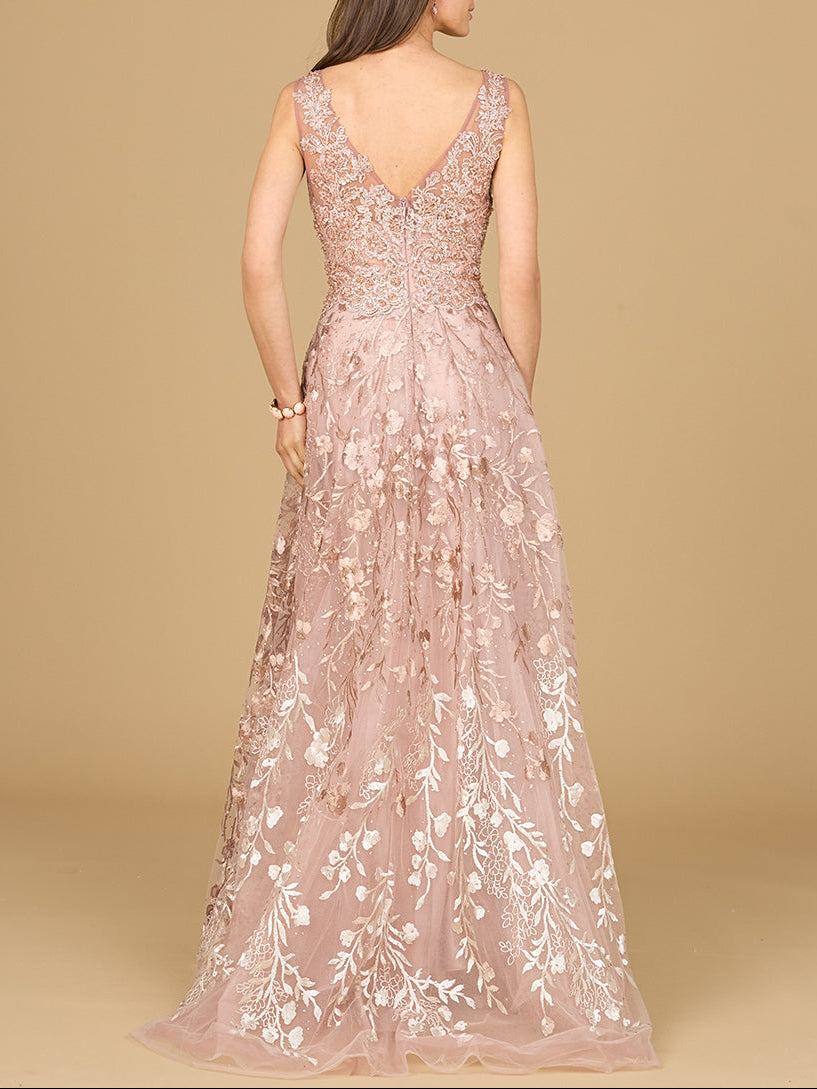 Ombre Lace Ballgown by Lara New York