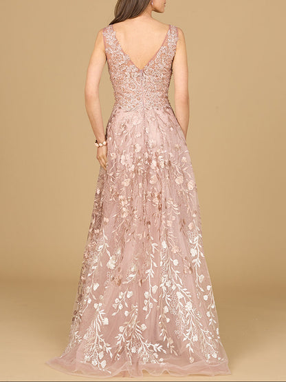 Ombre Lace Ballgown by Lara New York