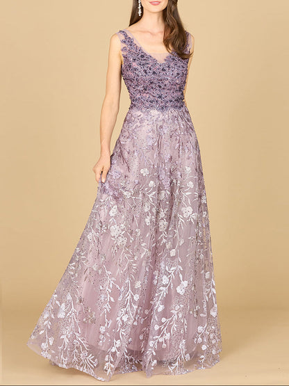 Ombre Lace Ballgown by Lara New York