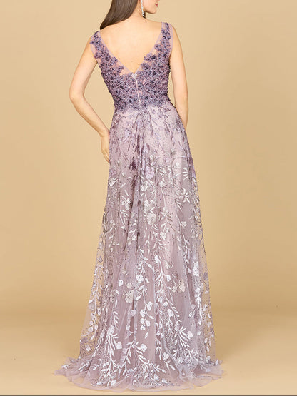 Ombre Lace Ballgown by Lara New York