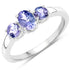 0.90 Carat Genuine Tanzanite .925 Sterling Silver Ring by Bids.com