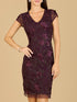 Cap Sleeve Embellished Dress by Lara New York
