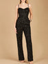Beaded Spaghetti Strap Jumpsuit by Lara New York