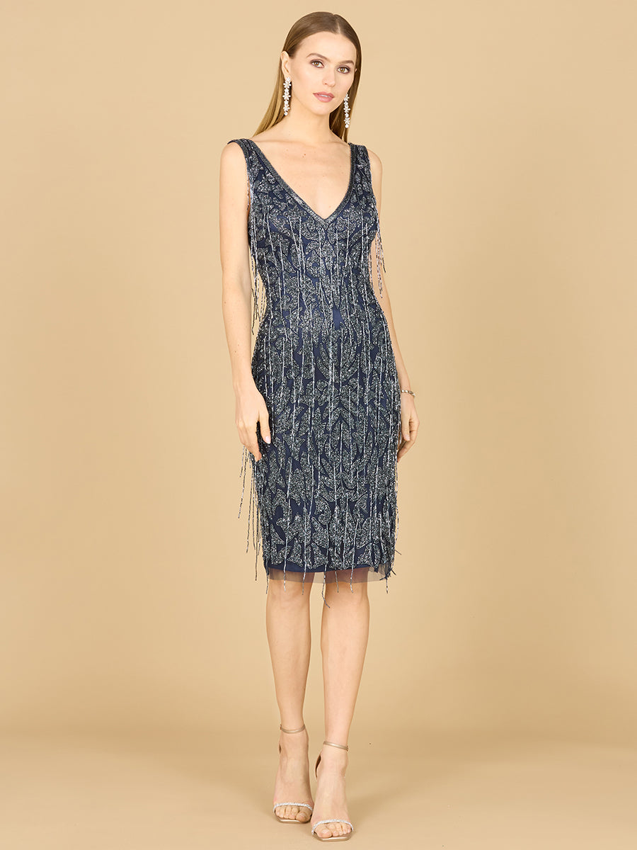 Fringe Cocktail Dress by Lara New York