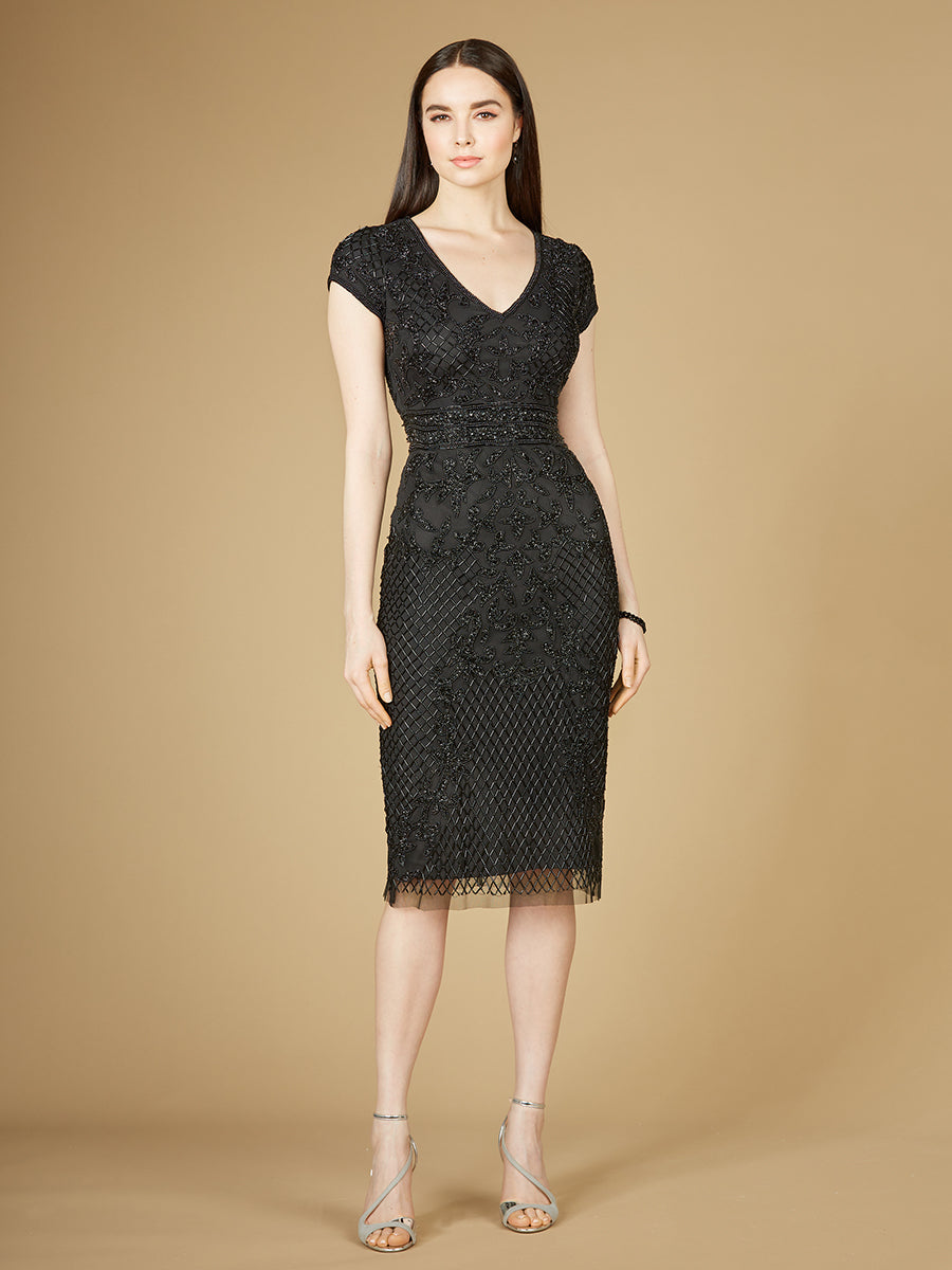 Cap Sleeve Midi Gown - OUTLET by Lara New York