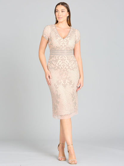 Cap Sleeve Midi Gown - OUTLET by Lara New York
