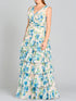 Ruffle Skirt Print Dress - OUTLET by Lara New York