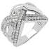 0.55 Carat Genuine White Diamond .925 Sterling Silver Ring by Bids.com