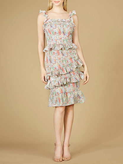 Print Midi Length Dress - OUTLET by Lara New York