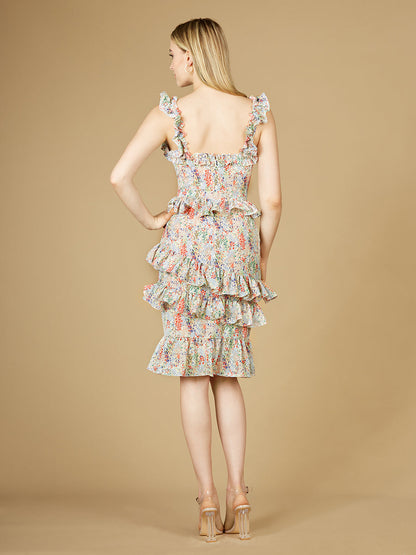 Print Midi Length Dress - OUTLET by Lara New York