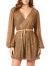 Long Sleeve Cocktail Wrap Dress - OUTLET by Lara New York