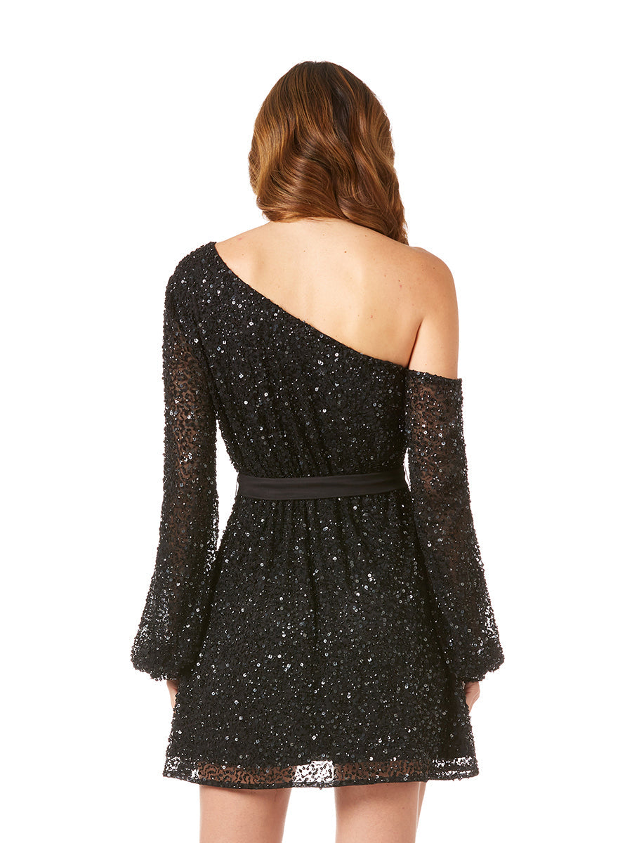 One Shoulder Cocktail Dress OUTLET by Lara New York