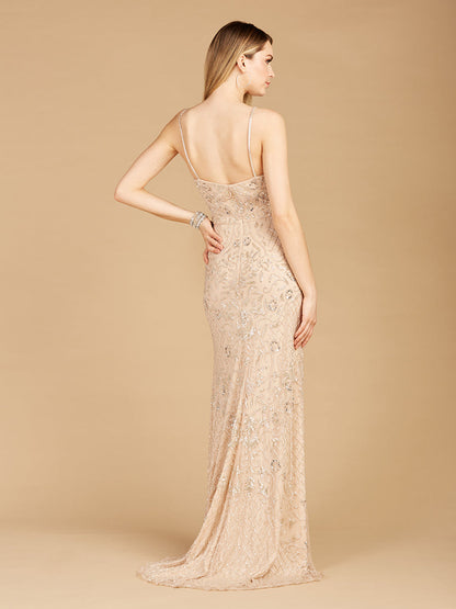 Beaded Tank Dress with Slit - OUTLET by Lara New York