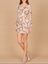 Long Sleeve Beaded Cocktail Dress by Lara New York