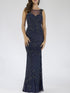 Lara 29538 - Illusion Neckline Long Dress by Lara New York