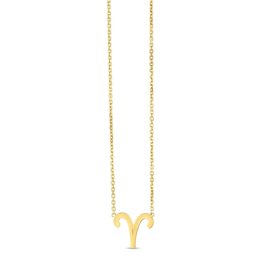 14K Yellow Gold Aries Necklace  DestGlow