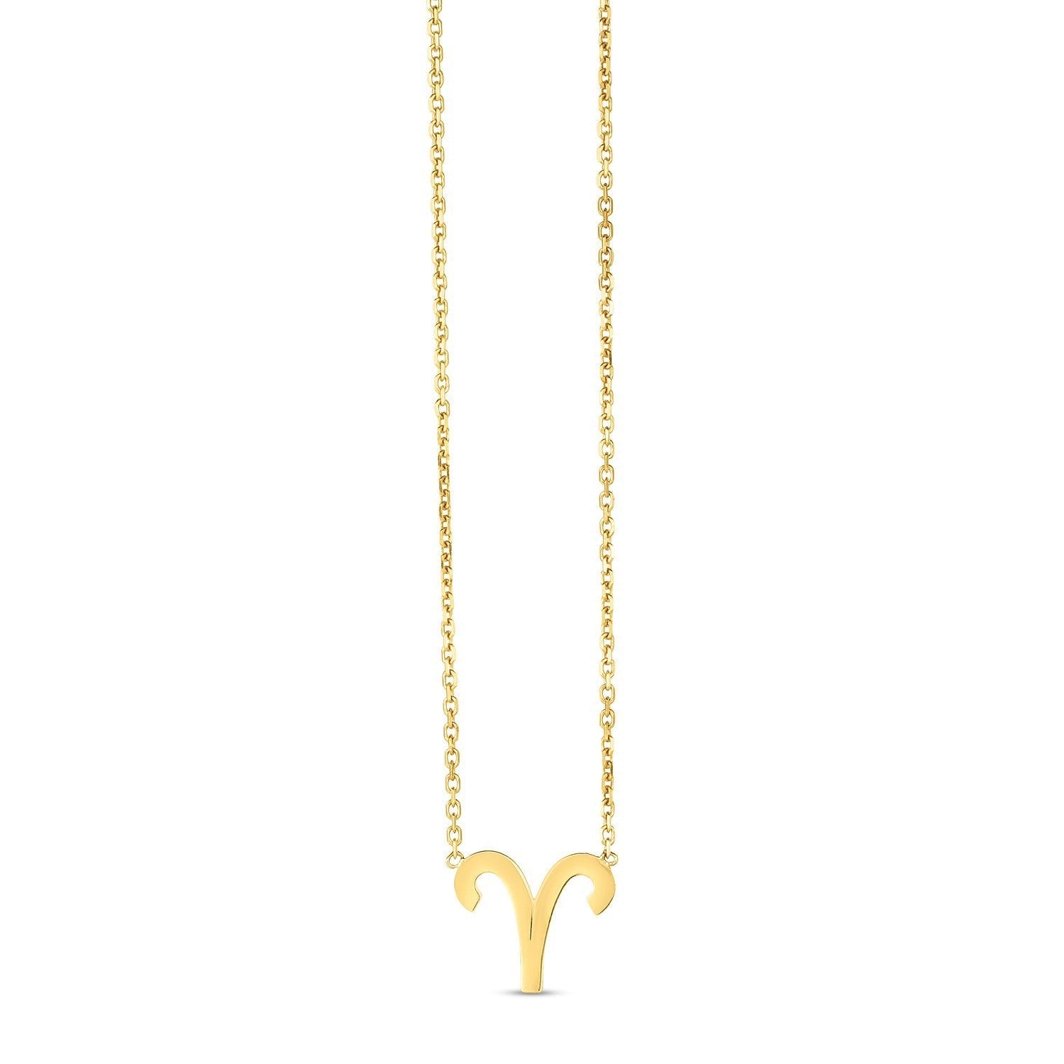 14K Yellow Gold Aries Necklace  DestGlow